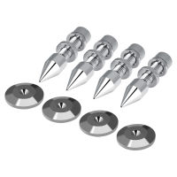 Speaker Spike Set 4 Pack HiFi Shock Speaker Spike with Shoes Cone Base Pads Isolator