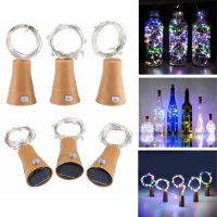 6Pcs 1M 10 LED ใหม่แฟชั่นขวดไวน์พลังงานแสงอาทิตย์ Cork-Shaped String Starry Light Night Fairy Light โคมไฟ Xmas