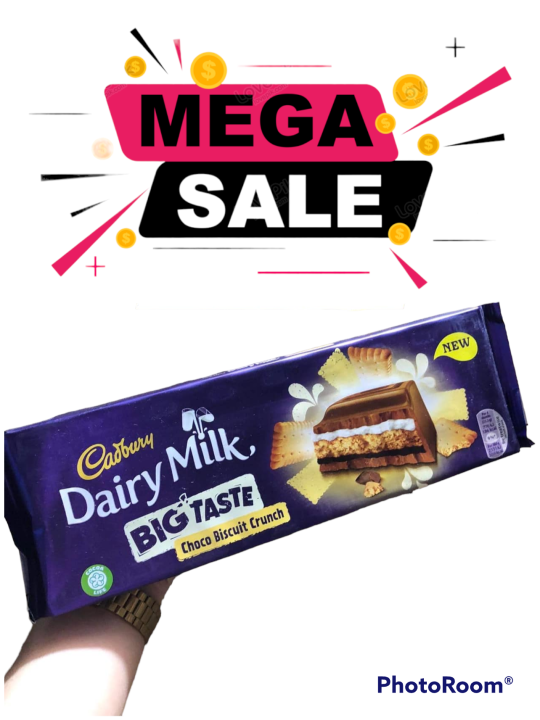 Cadbury Dairy Milk Big Taste Choco Biscuit Crunch Bar 300g Lazada PH