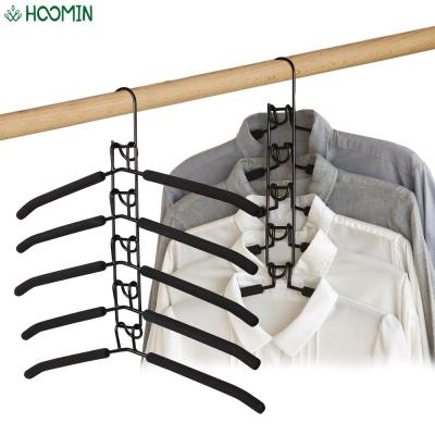 Clothes Drying Rack 5 Layer Mounted Hanger Detachable Storage Holder Indoor Space Saving Household One-Piece Clothes Hanger Clothes Hangers Pegs
