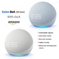 New Amazon Echo Dot 5 With Clock Amazon 5 th generation Smart Speaker Alexa Voice Assistan WIFI Smart Speaker Smart Home Control