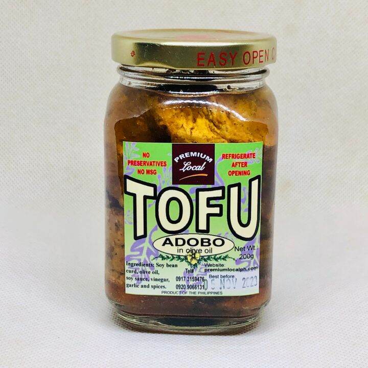 Tofu Adobo in Olive Oil 8oz Lazada PH