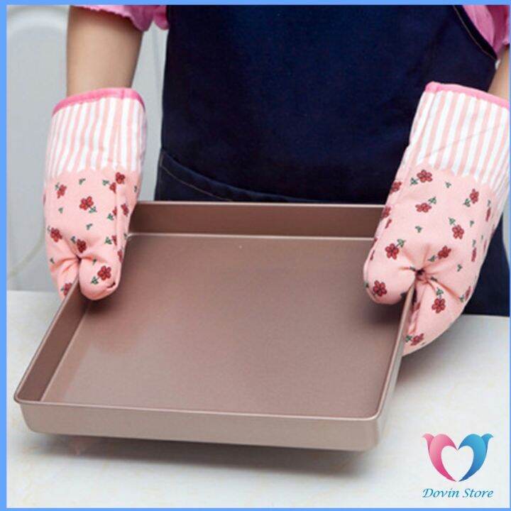 dovin-ถุงมือกันความร้อนสำหรับห้องครัว-ถุงมือไมโครเวฟ-ถุงมือเตาอบ-kitchen-insulated-gloves