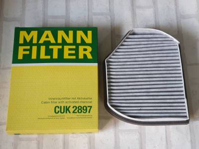 กรองแอร์ ชาโคล   Benz C-Class  W202 ( 1993 - 2000 )  ทุกรุ่น     Cabin Air filter Mann CUK2897 / CUK 2897 d