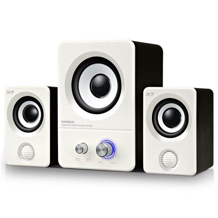 Speaker Stereo Multimedia Active Speaker PC Laptop HP 2.1 Kinbas X7 9W
