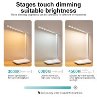 Led Desk Lamp Third gear Dimmable Touch Foldable Table Lamp Bedside Reading Eye Protection Night Light DC5V USB Chargeable