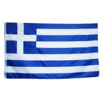 zwjflagshow Free Shipping Greece flag 3x5ft Hanging Greek Blue and White Strip Flag Hellenic State Flag Banner Outdoor Flag Mobile Accessories