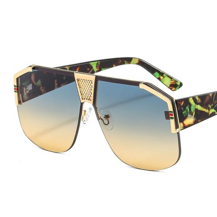 【hot】 D amp;T 2021 New Shield Gradients Sunglasses Men Fashion Trend