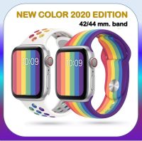 สายนาฬิกา สำหรับ Apple watch สีใหม่ Pride 2020 S/M  42 / 44 สาย ซิลิโคน apple watch series 1 2 3 4 5 พร้อมส่ง