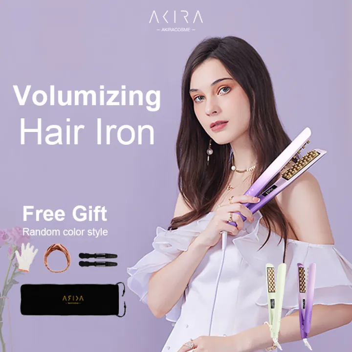 Japan AKIRA Mini Ceramic Negative Ions Corrugated Hair Curler Flat