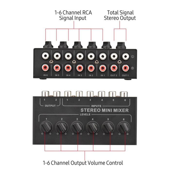 cx600-mini-stereo-6-channel-passive-mixer-rca-portable-audio-mixer-6-in-2-out-stereo-distributor-volume-control