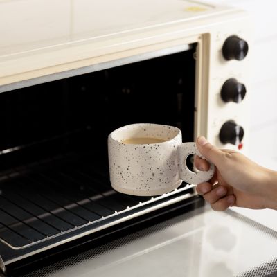 300ml Creative Ring Handle Ceramic Mug Candy Color Milk Coffee Cup Office Home Drinkware Microwave Oven Couple Handgrip Cups