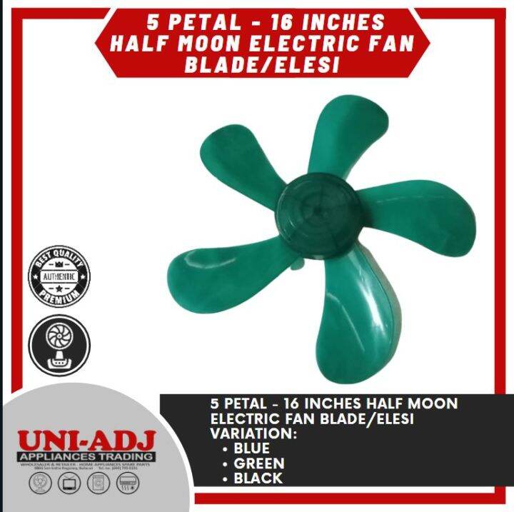 5 Petal 16 inches Half Moon Electric Fan Blade/Elesi Lazada PH