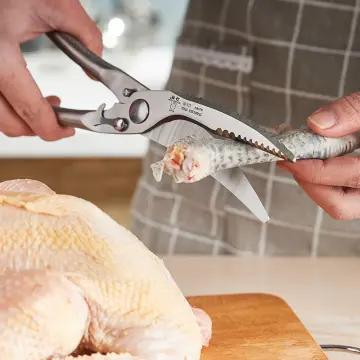 Multifunction Semi-automatic Bone Cutter Strong Chicken Bone Scissors  Kitchen Shears Stainless