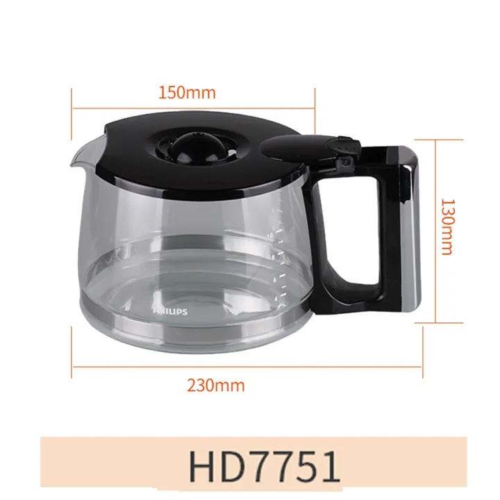 Replacement parts for original coffee pot accessories for HD7751 coffee