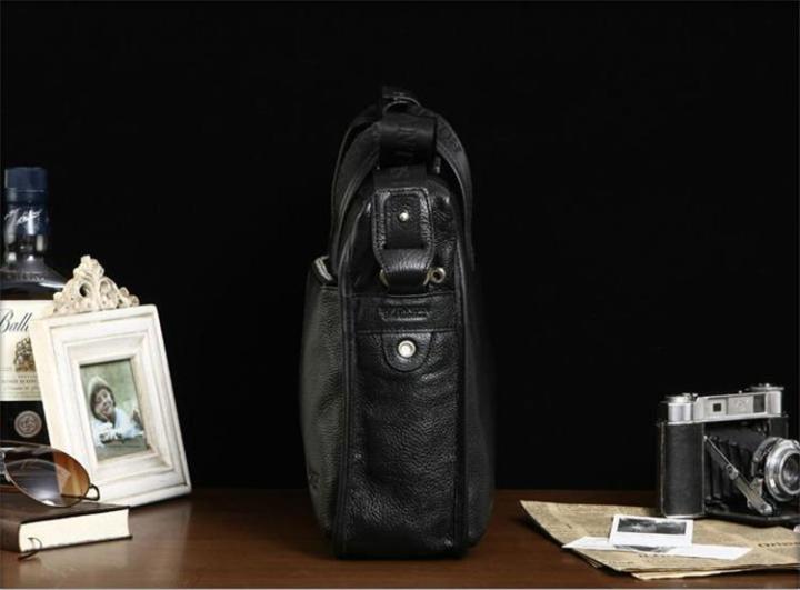กระเป๋าเอกสารขนาด14นิ้วของรองเท้าผู้ชายหนังแท้-munuki-กระเป๋าถือกระเป๋าคอมพิวเตอร์ธุรกิจพกพาสำนักงาน-b10023สีน้ำตาลดำ
