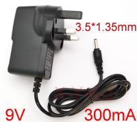 1PCS High quality AC 100V-240V Converter Switching power adapter DC 9V 300mA 0.3A Supply UK Plug DC 3.5mm x 1.35mm