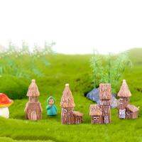 1 ชิ้นเรซิ่นกระบวนการไม้ขนาดเล็ก House Miniature ตกแต่ง Figurines ตกแต่งภูมิทัศน์ Micro Fairy Garden บอนไซเครื่องประดับ-ogfhdsd