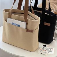 【Hot Sale】 Original and Commuter Canvas Tote Leisure Large Capacity Student Shoulder Handbag