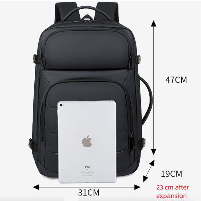 Pack Male For Expandable Inch Travel Bag 17 School Waterproof Schoolbag Sports Backpack Backpacks Men S Notebook Laptop Bag.กระเป๋า