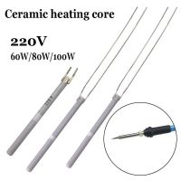 【YD】 1/2PCS Adjustable Temperature Electric Soldering Iron 220V 80W 60W 100W Short /Long Wire Heating Element