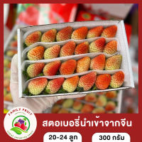 สตอเบอรี่ สตอเบอรี่จีน สตอเบอรี่นำเข้า  สตอเบอร์รี่ขำเข้าจากจีน 300 กรัม