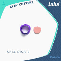 Apple Shape B Clay Cutter/  Clay Tools/ Clay Earring Cutter/ Plastic Polymer Cutter/ Polymer Clay Cutter/ แม่พิมพ์กดดินโพลิเมอร์ทำต่างหู/ ทำต่างหู DIY/ รูปทรงลูกแอ็ปเปิ้ล