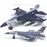 Mô hình máy bay chiến đấu bằng hợp kim F-16 Su-35-18 F35-20 22cm