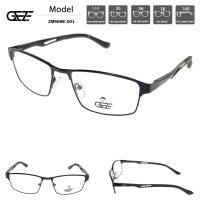 ?กรอบแว่นตา GEZE METAL รุ่น ZM9098-001 เต็มกรอบสีดำด้าน Vintage โลหะ น้ำหนักเบา ใส่สบาย  บริการตัดเลนส์สายตาราคาถูก