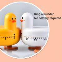 Duckling Desktop Learning Timer For Kids Cute Cartoon Rotating Mechanical Timer Kitchen Baking Timing Reminder Home Accessories