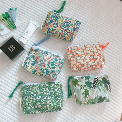 Make Up Small Women Cotton Coin Floral Case Cosmetic Coin Pouch Case Mini Cotton Bags Cosmetic Bag Make Up Bag