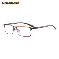 Business Fashion Full-rim Titanium Alloy Frame Custom Made Prescription Glasses Photochromic Grey Brown Myopia Near-sighted