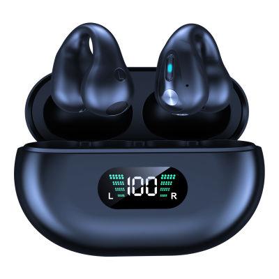 Q80 TWS Wireless Headphones Bluetooth-compatible 5.3 Bone Conduction Sports Headset Clip-on Earphones
