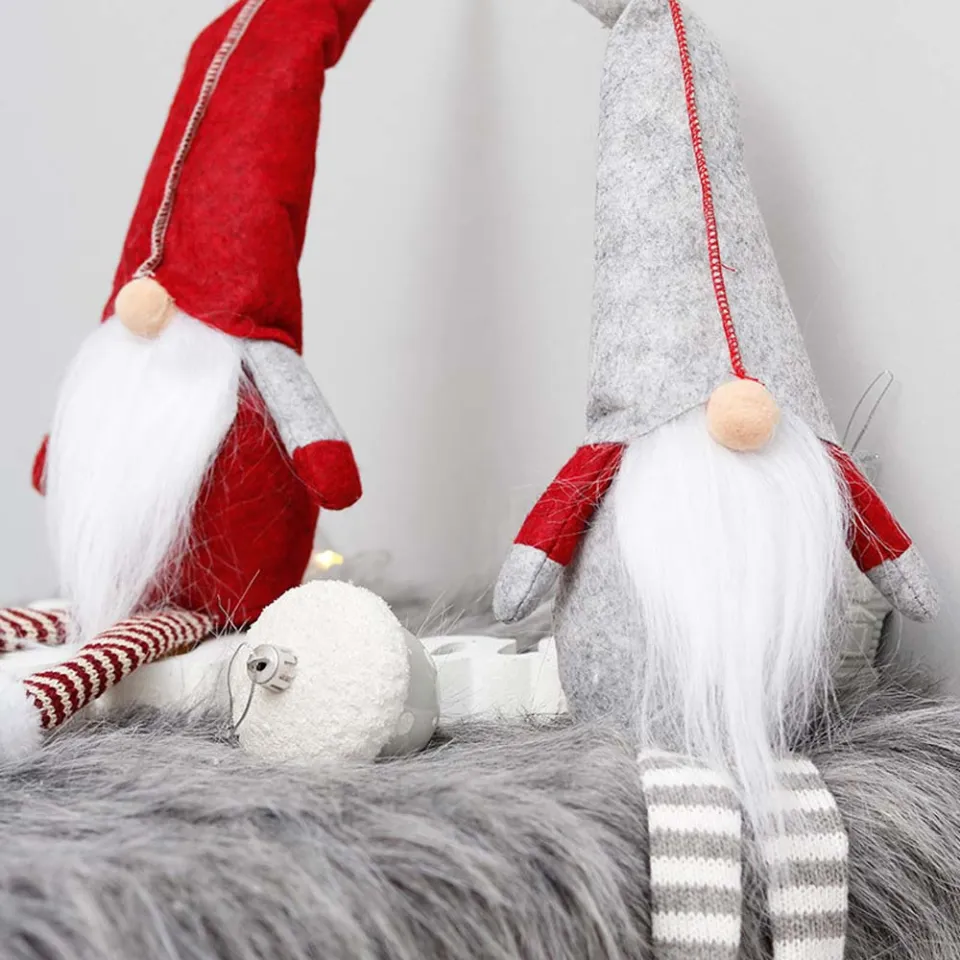 WJHUFIWE Plush Long-Legged Kids Gifts Gnome Doll Christmas Table ...