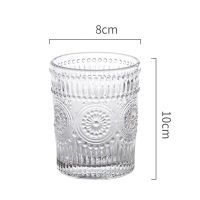 Glass Mouthwash Cup Wash Cup Brushing Cup Couple Mouthwash Tooth Cylinder Cup Set Gold Series Cup Bathroom Cup