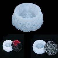 HWSJ Plastic Manual Glossy Epoxy UV Resin Skull Ashtray Silicone Mold Food Grade Silicone Flower Container Mirror Ashtray