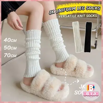 Autumn Knitted Leg Warmers Socks For Women, Jk Style, Harajuku, Y2k,  Aesthetic Lolita