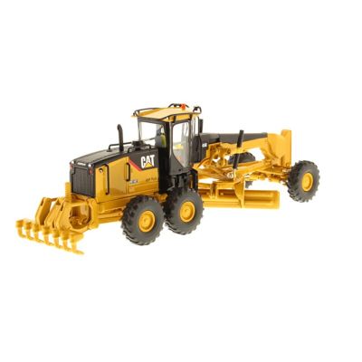 Diecast DM CAT 14M Engineering Toy 1:50 Scale Self-Propelled Grader Alloy Truck Forklift Model Collection Souvenir Display
