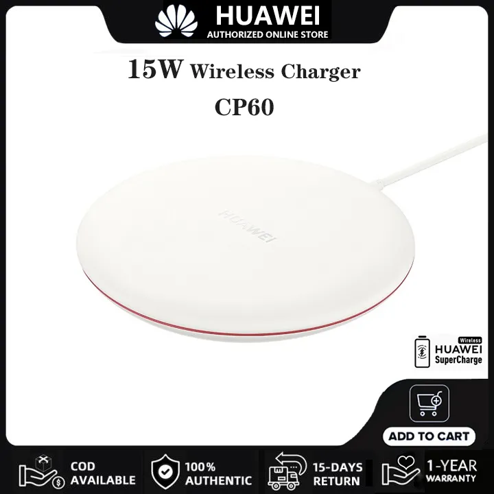 HUAWEI Wireless Charger Adapter Original CP60 15W  Smart Fast Wall  Chargers For P50 P40 P30 Pro Mate 50 40 20 RS，Samsung Series | Lazada PH