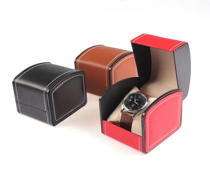 พร้อมส่ง-กล่องนาฬิกา-กล่องใส่นาฬิกา-กล่องของขวัญ-กล่องหนังpuนาฬิกา-กล่องเก็บนาฬิกาข้อมือ-กล่องใส่นาฬิกา-1-เรือน-กล่องใส่เครื่องประดับ