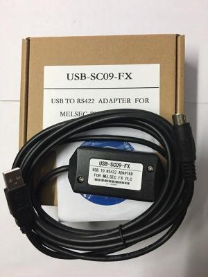 Mitsubishi PLC Cable USB-SC09-FX (Black) Sanling USB ดาวน์โหลดสายเคเบิลการเขียนโปรแกรมสายเคเบิลข้อมูล