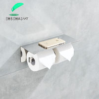 Toilet Paper Holder with Shelf Bathroom Paper Towel Holder Wall Mounted Metal Roll Paper Holder holder for toilet for bathroom