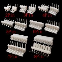 50Pcs VH 3.96mm 2/3/4/5/6/7/8P Housing Terminal Pin Header Connector VH3.96 Right Angle Straight Pins