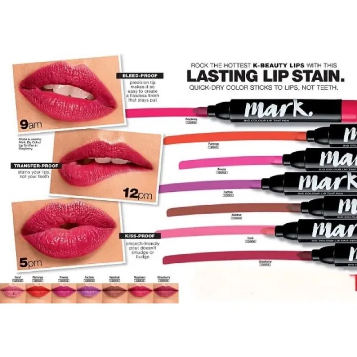 AVON MARK Big Colour Long Lasting Lip Tint Pen Lazada PH