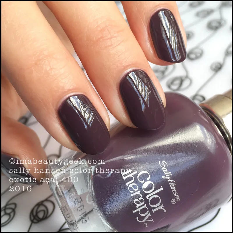 Sơn Móng Tay Sally Hansen Color Therapy Nail Polish - 400 Exotic Acai | Sơn Móng Tay Sally Hansen Color Therapy Nail Polish - 400 Exotic Acai |