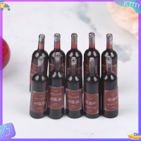 ? JCTTTY ? 10pcs 1/12 dollhouse Miniature bottle of Red Wine dollhouse KITCHEN Food Toys