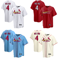 Professional United St. Louis Cardinals เครื่องแบบเบสบอล No. 4 Yadier Molina ชุดเจอร์ซีย์เล่นกีฬา