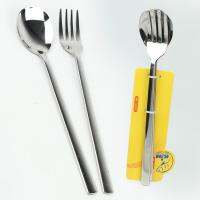 ช้อนส้อม เกาหลี 1คู่ รุ่น Korea-Fork-Spoon-set-00c-June-Beam