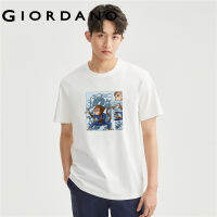 GIORDANO Men Kungfu Monkey Series T-Shirts Summer Fashion Print Tee Crewneck Short Sleeve Comfort Casual Cotton Tshirts 91093054