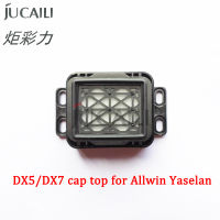 Jucaili 2ชิ้นหมวกด้านบนสำหรับ DX5DX7หัวพิมพ์สำหรับ allwin Yaselan ECO ตัวทำละลายพล็อตเตอร์สถานีสูงสุด